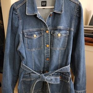 GAP Blue Jean Jacket with Belt